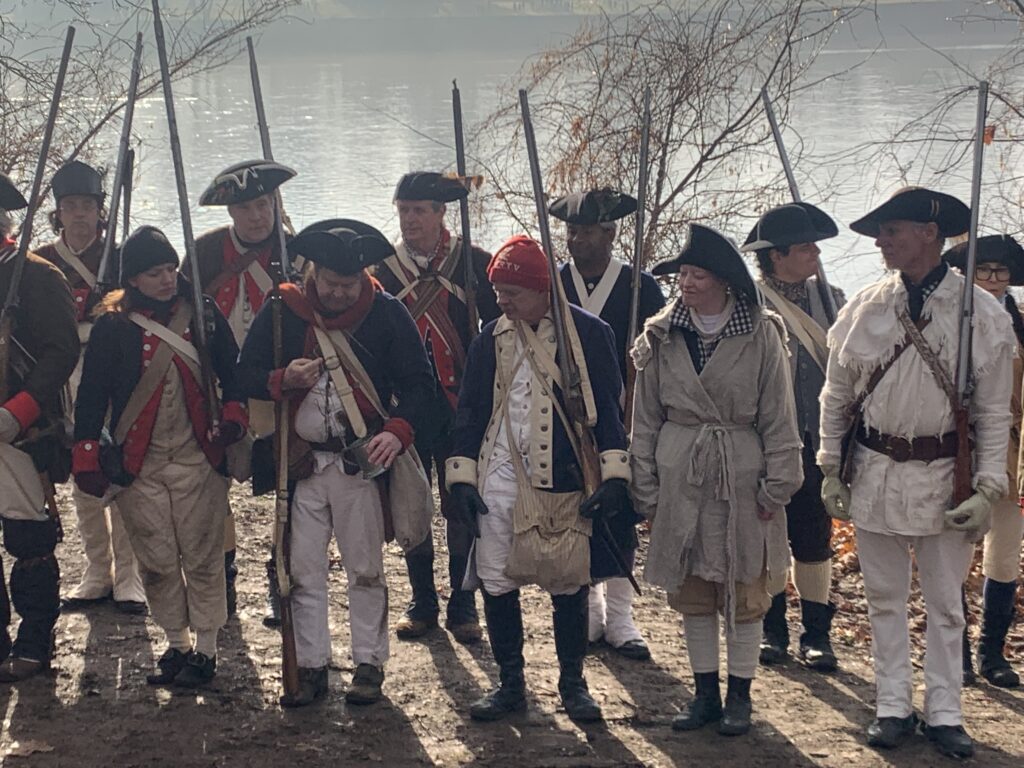 Actor's of the George Washington crossing reenactment