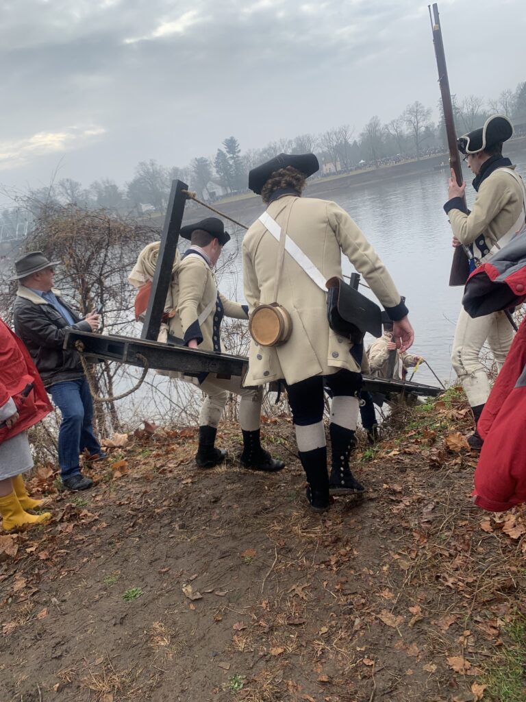 soldiers getting the bridge ready