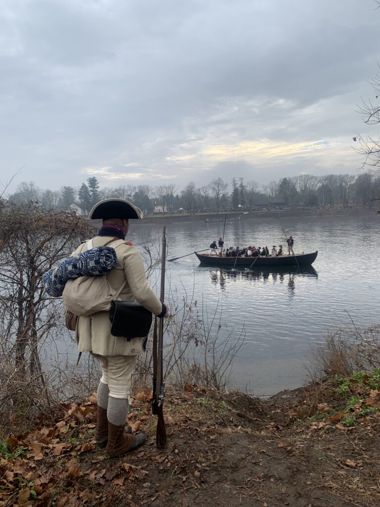 Washington crossing reenactment