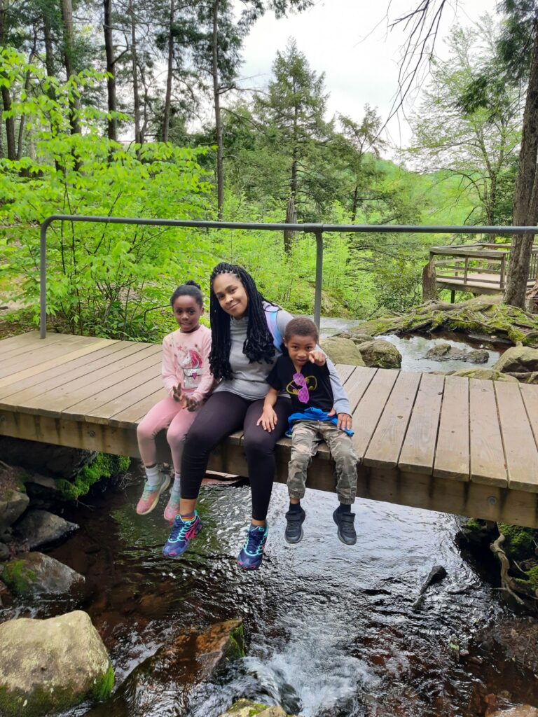 The bridge at the top of Buttermilk Falls, NJ